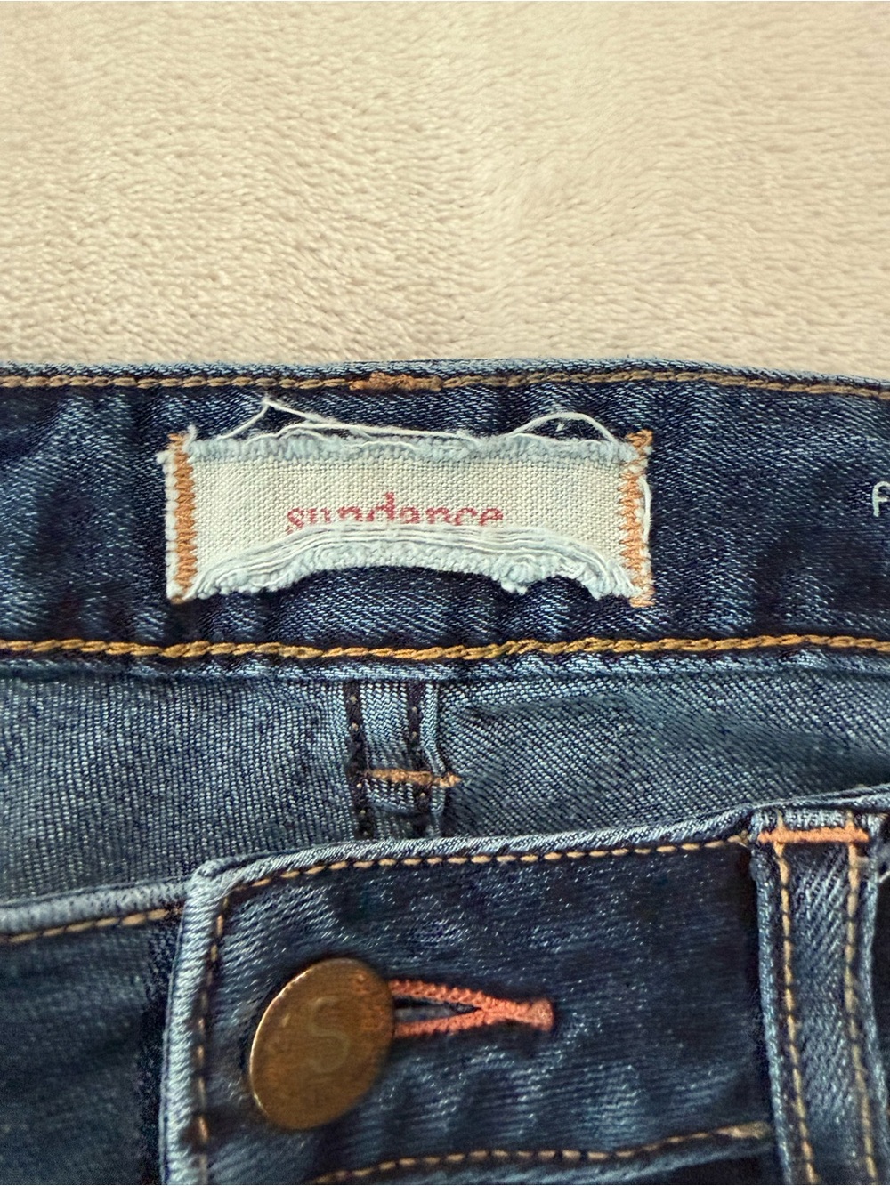 Sundance Magnolia Jeans Womens 27 Blue Floral Embroidered Straight Leg Denim E03 - Picture 4 of 10